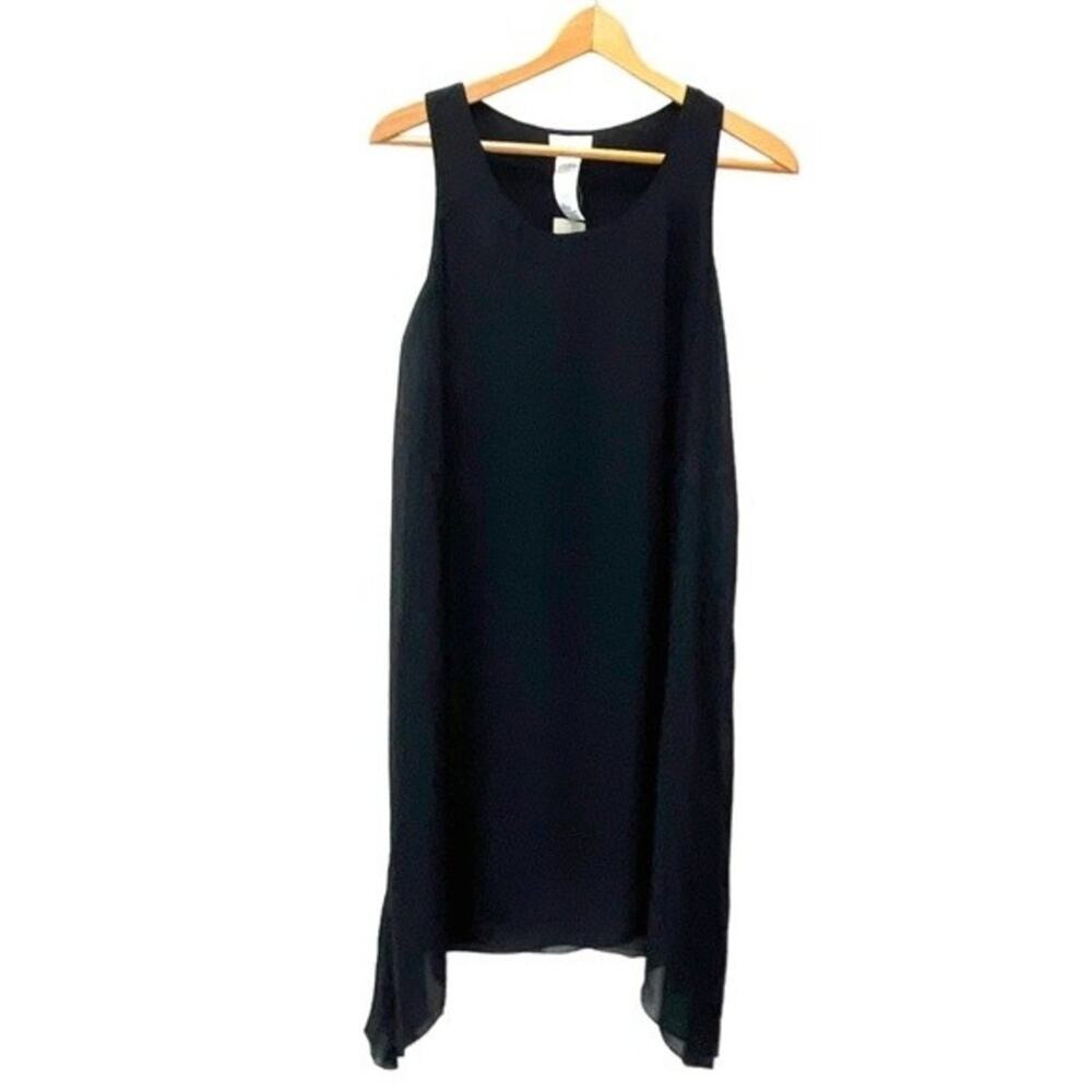 Tommy Bahama Dress NEW XS Women Black Lanai Breeze Sleeveless Layered Uneven Hem